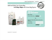 Tablet Screenshot of custombagexpress.com